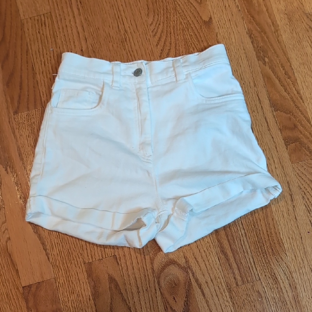 Wilfred Free White Denim Shorts